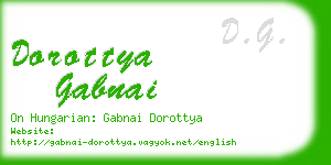 dorottya gabnai business card